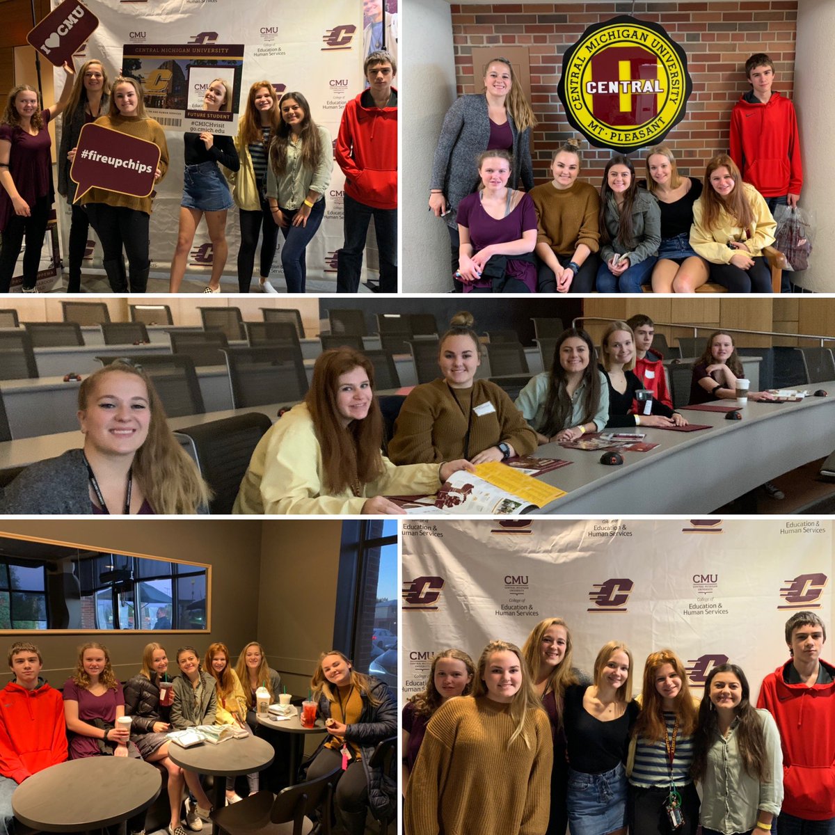 Some Future Educator students from <a href="/LkOrionHS/">Lake Orion High School</a> were on campus at <a href="/CMUniversity/">Central Michigan U.</a> for the Students Educating Every Child conference with <a href="/CMUEHS/">CMU EHS</a> What a great day!! #lohsfutureeducators #ehs #cmu #cmuehs #fireupchips