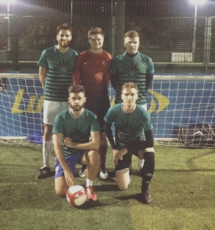 Omnisporting's tweet photo. Yesterday marked the third anniversary of our first ever competitive game. 
@MIkey_smith13, @RobPorter9,  @JOChadderton, @JamRo &amp; @TheNedBaron starred in a 13-12 victory at Sunbury Powerleague. 
#DevilishLooksHeavenlyFootball https://t.co/8rtpxHMrjy