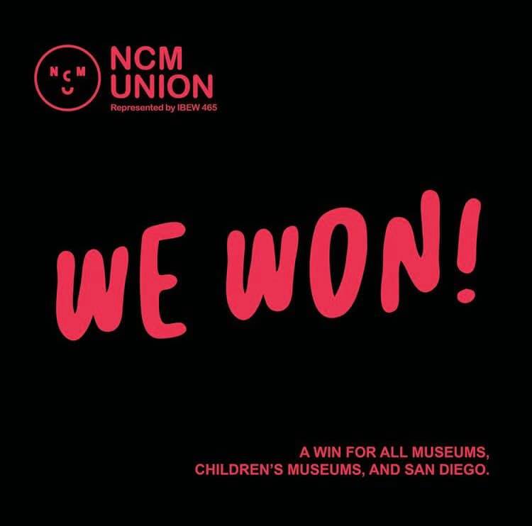 Congratulations to the San Diego New Children's Museum employees  on voting to join the #IBEW.  @ibew465