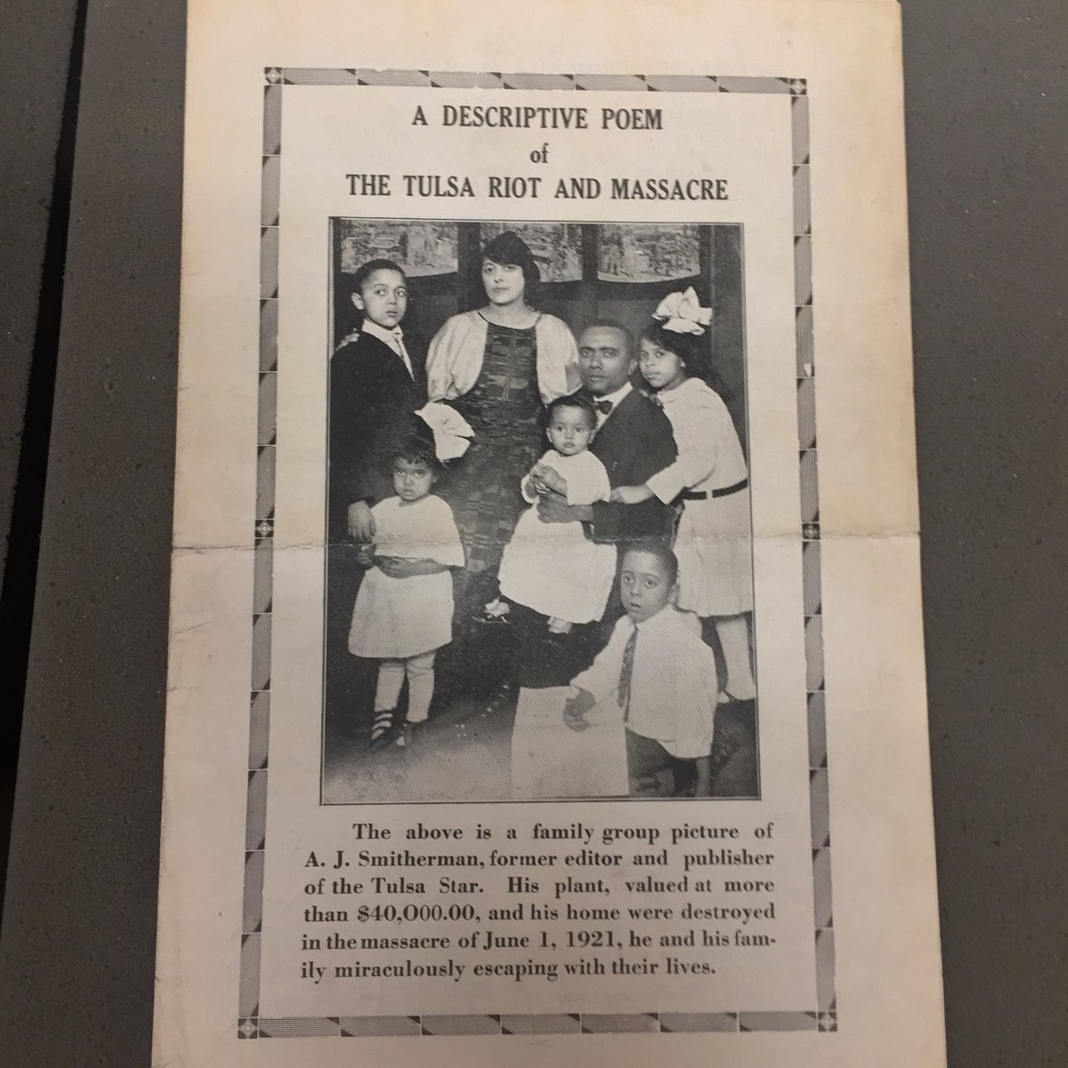 Beinecke Library On Twitter Eulogy To The Tulsa Martyrs A J Smitherman 1921 In A Descriptive Poem Of The Tulsa Riot And Massacre Https T Co Vfs6ihdasw Ycal Jwj Https T Co Omrv5vrtyt