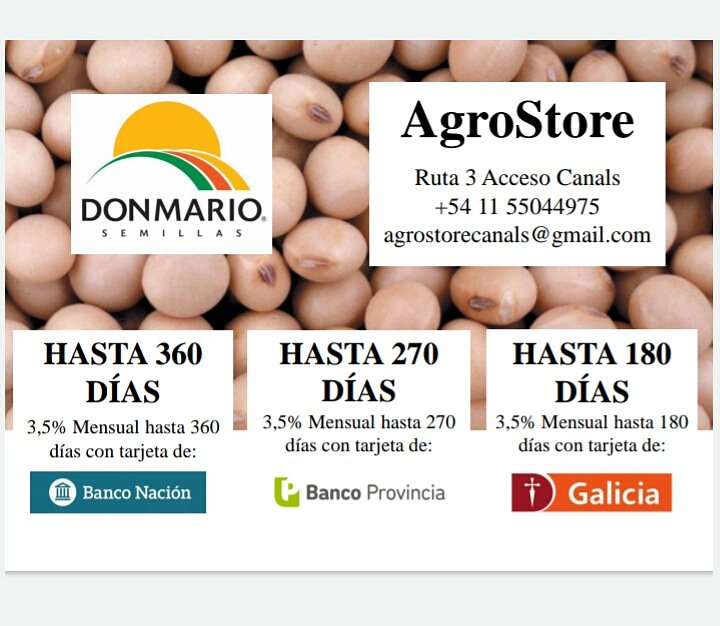 AgroStore1's tweet image. Soja Don Mario 🌱
Cotizá tu variedad ✓
#AgroStore #DonMarioSemillas #Soja