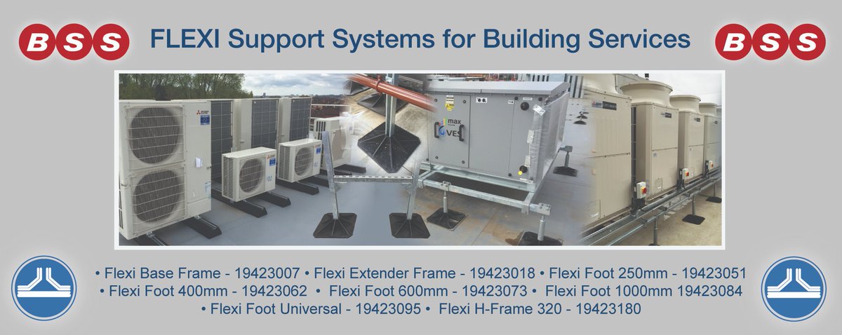 SupportFlexi's tweet photo. Our Flexi Support Systems for Building Services are available via BSS branched throughout the UK and Ireland - please quote the following part codes for all of your roof support needs - Flexi made easy +44(0)115 900 5858 https://t.co/5YWrhkRvZM