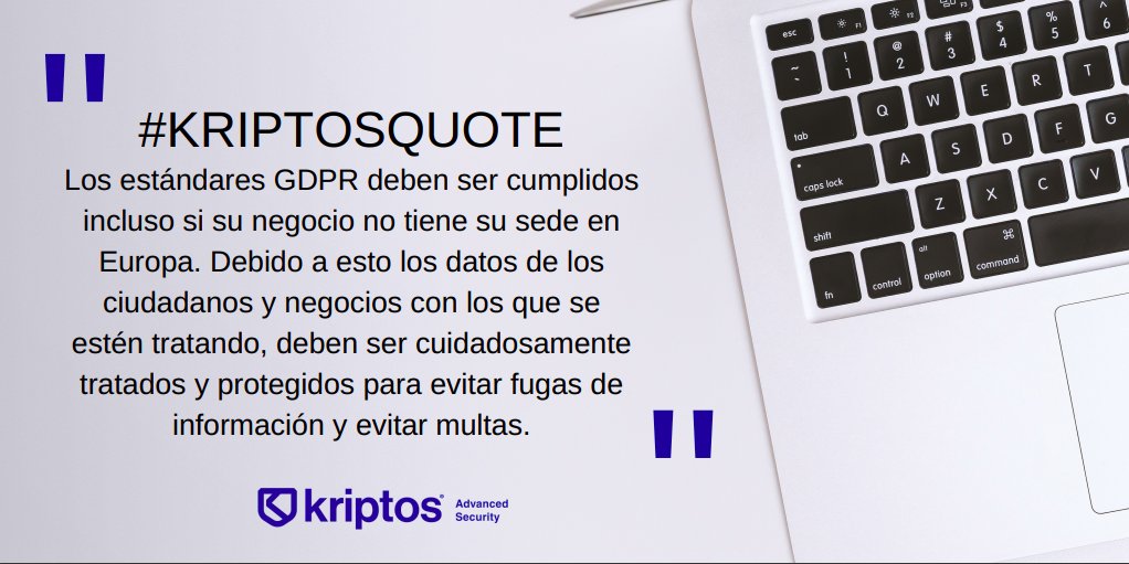 KriptosCorp's tweet image. #KriptosQuote ✍👨💻 | #GDPR #DataPrivacy #Kriptos #PersonalData #SensitiveData