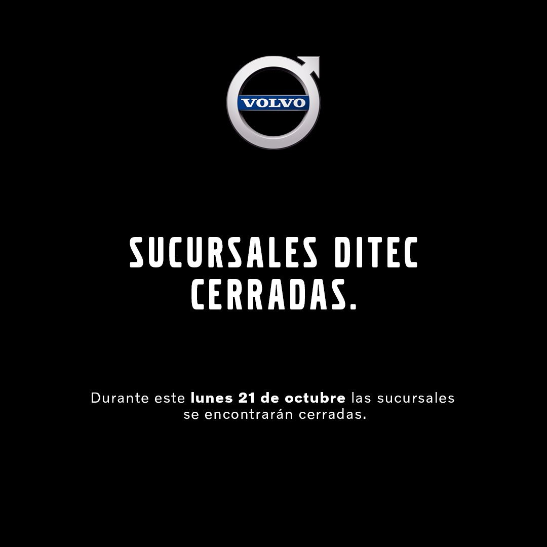 Les informamos a todos los clientes que las sucursales Ditec se encontrarán cerradas durante esta jornada del día lunes 21 de octubre. Esto con el fin de resguardar a nuestros clientes y trabajadores.