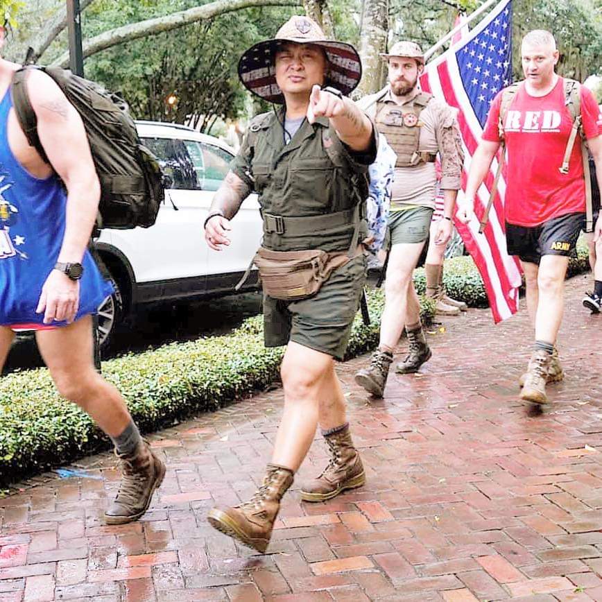 AngelsAliveGa's tweet photo. We yalk very little, but not even torrential rains keep US from our Patroling city Streets of Savannah #2019SilkeyHike
#AngelsAlivega https://t.co/sHryJvBbV6