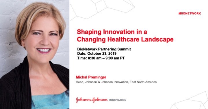 JNJInnovation's tweet photo. Join #JNJInnovation's @michalpreminger at @BioNetwork to learn how we’re harnessing our expertise across #pharma, #medicaldevice and #consumerproducts to transform the healthcare #innovation landscape: https://t.co/jCV8QpnwYS #BioNetwork https://t.co/870IKYKkEI