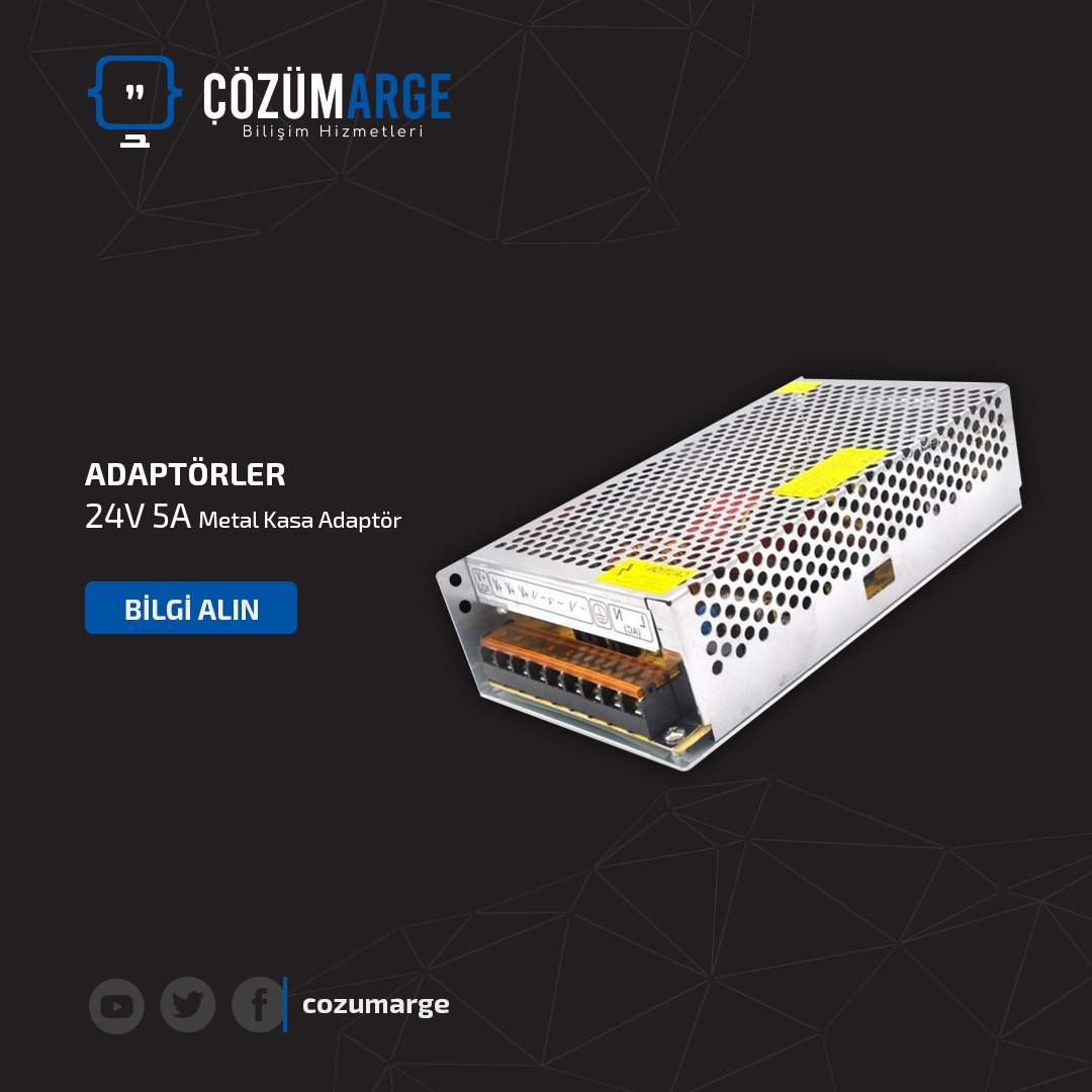 24V 5A METAL KASA ADAPTÖR

Detaylı bilgi için ;
cozumarge.com.tr

#donanim #turnike #yuztanima #kartokuyucu #parmakizi #access #personel #kilit #buton #alarm #dedektor #otopark #bariyer #plaka #ogs #mobil #yazilim #plakatanima #mobilotopark #biletliotopark #personelkontrol