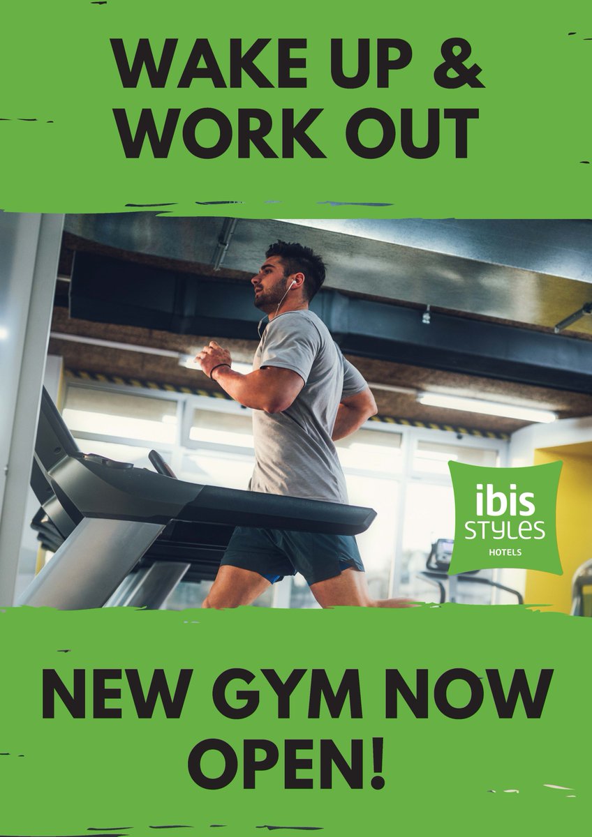Good morning! Shake off the excesses of the weekend and embrace the start of new week with a new #fitness regime at the #ibisStylesCrewe's new gym facility #NewWeekNewGoals