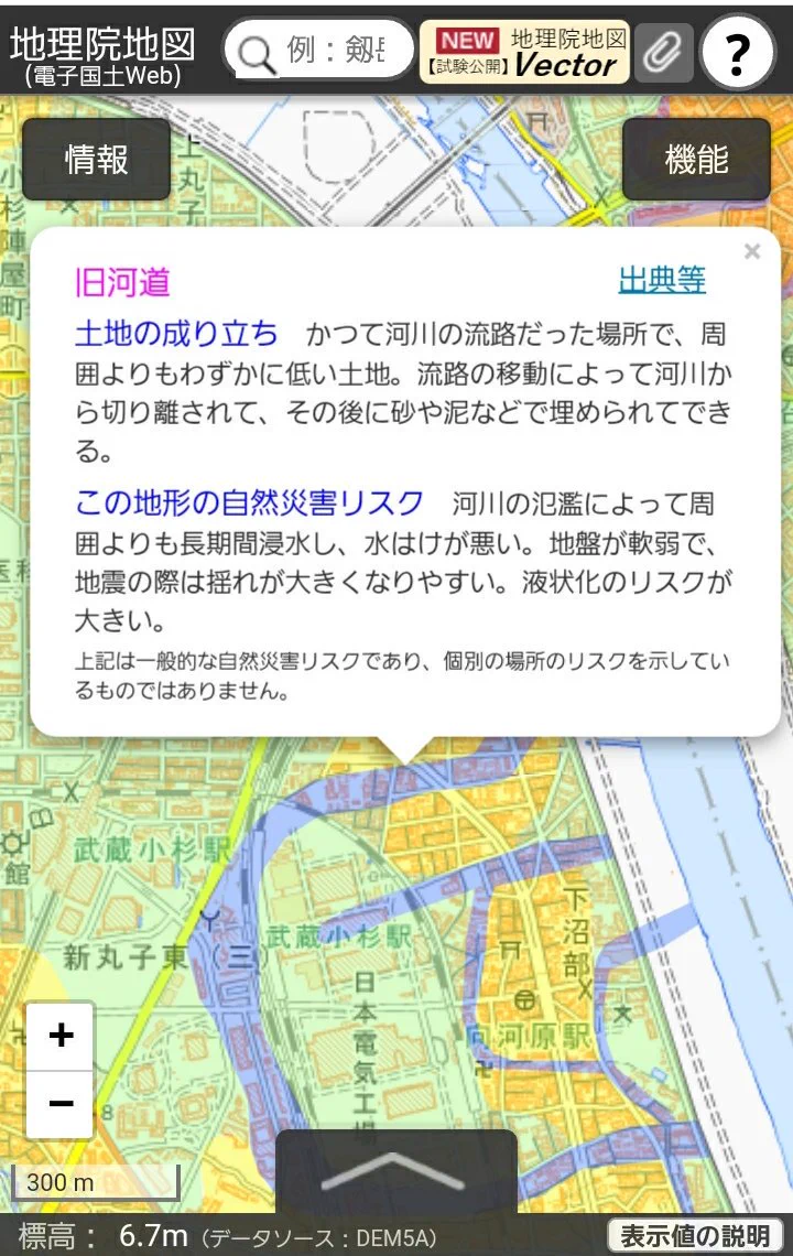 地理院地図のサイト。何で有名じゃないの？ってレベルで「土地の災害リスク」がわかる