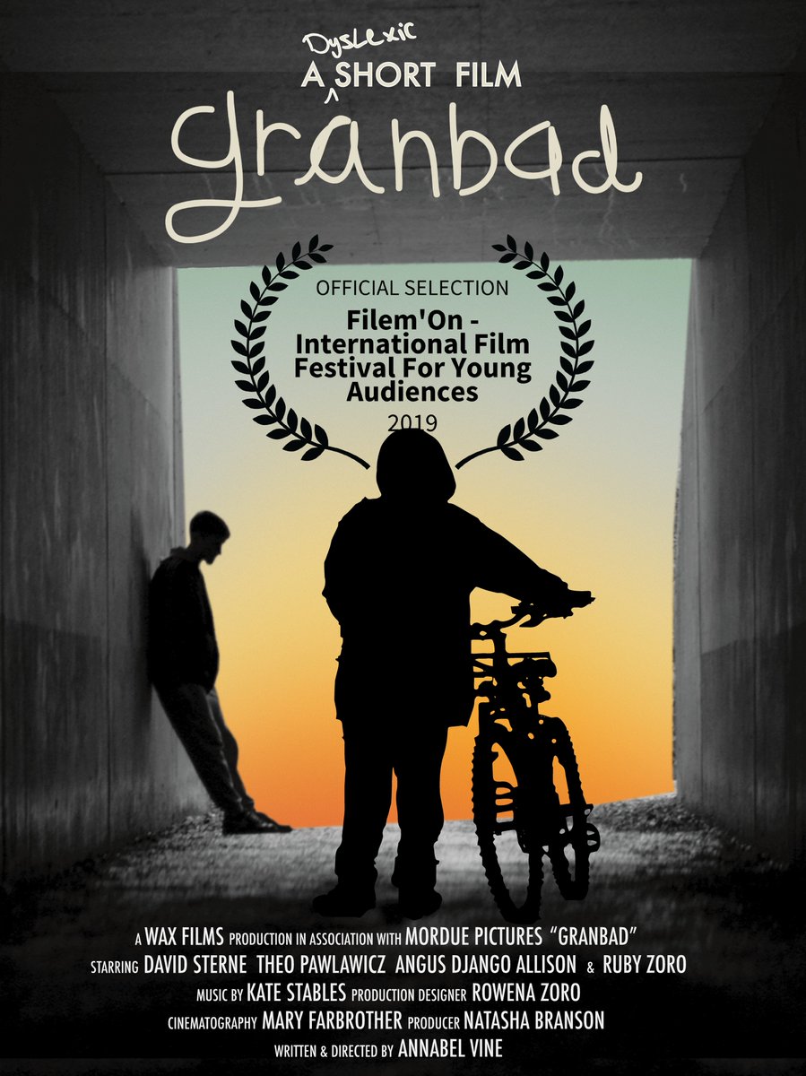 Delighted that #Granbad is going to #Belgium.  #OfficialSelection at Filem'On - International Film Festival For Young Audiences that begins this week.