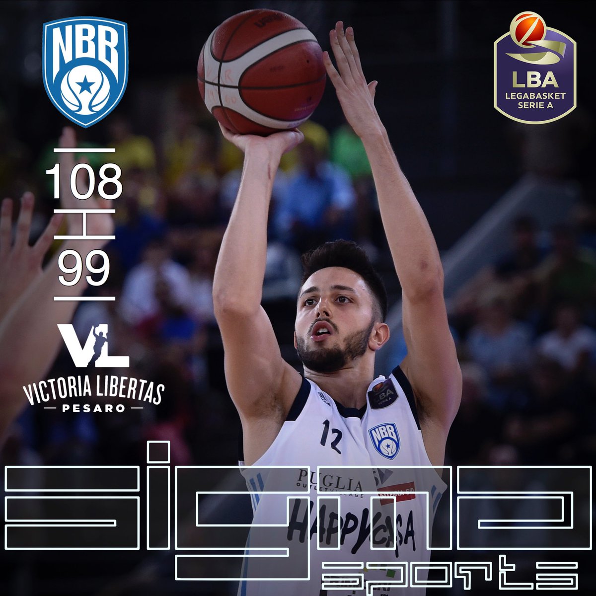 One more W for @HappycasaNBB also thanks to a good performance of <a href="/LucaCampogrande/">Luca Campogrande</a> which delivered 11pts and 3rbs. #SigmaSportsFamily #DreamBIG