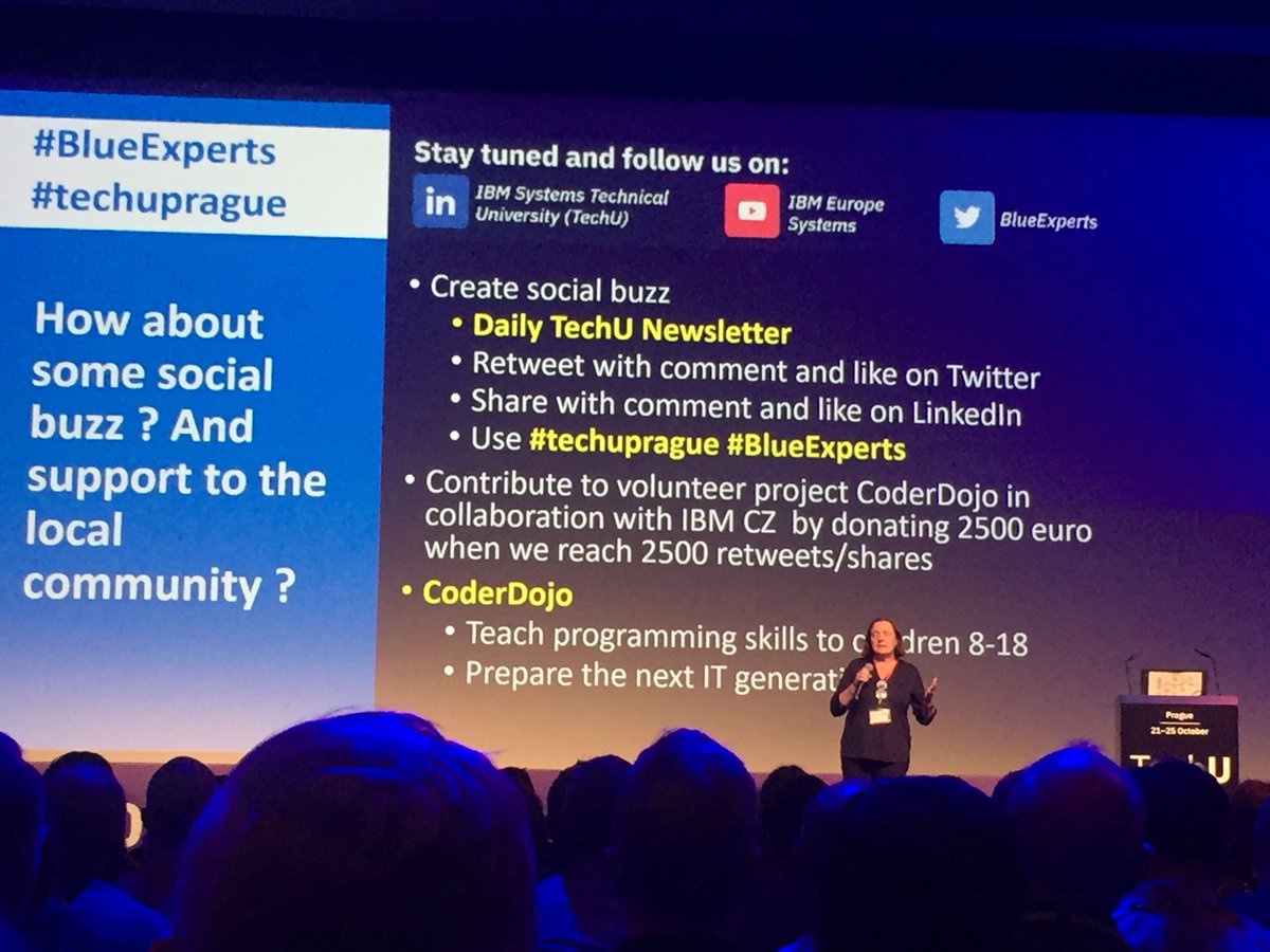 Mor56Phil's tweet photo. You said social buzz ... it’s just  time to start at #techuprague 😀 https://t.co/JbBKWlCXdC