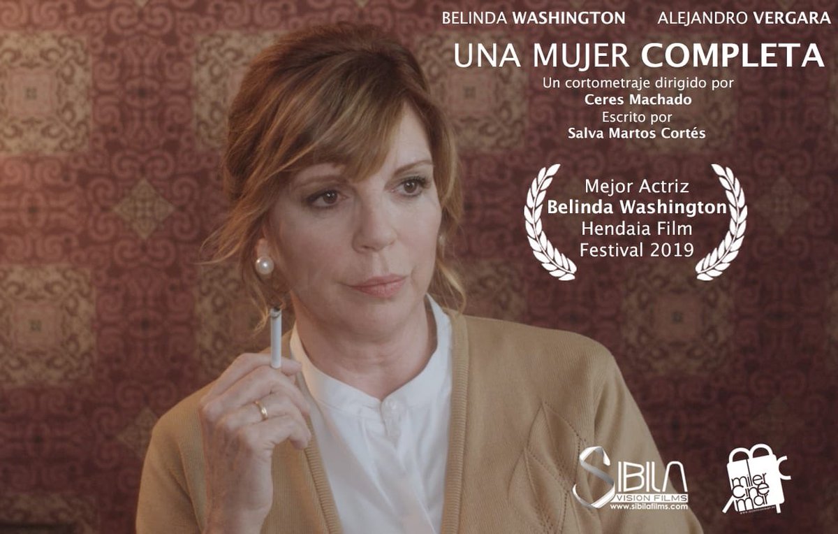 Grandísimas noticias. Premio en Francia a mejor actriz para Belinda Washington. Una mujer completa no para, y nosotros tan felices #mujeresdirectoras #sinnosotrasnohaycine #shortfilm #cortometraje #cineespañol