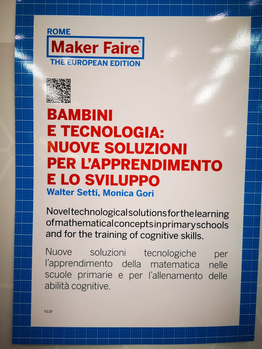 Last weekend Walter Setti and Alessia Tonelli were at <a href="/MakerFaireRome/">Maker Faire Rome - The European Edition</a> presenting <a href="/WeDrawproject/">WeDraw</a>, Audiobrush and novel VR games developed by <a href="/UVip_iit/">UVIP Research Line</a> 
Congratulations to both and also for Walter's interesting talk!
<a href="/IITalk/">IIT</a>
