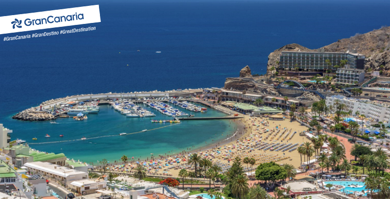 turismogc's tweet photo. Puerto Rico, en #GranCanaria #GranDestino, acoge y mima a todo el que recala en este lugar envuelto en luz https://t.co/zqz2FWvbXx https://t.co/KSjubr34PX