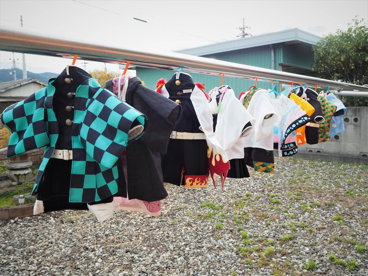 猫ちゃんの衣装を作りました・洗濯物が可愛くて仕方ないwwww