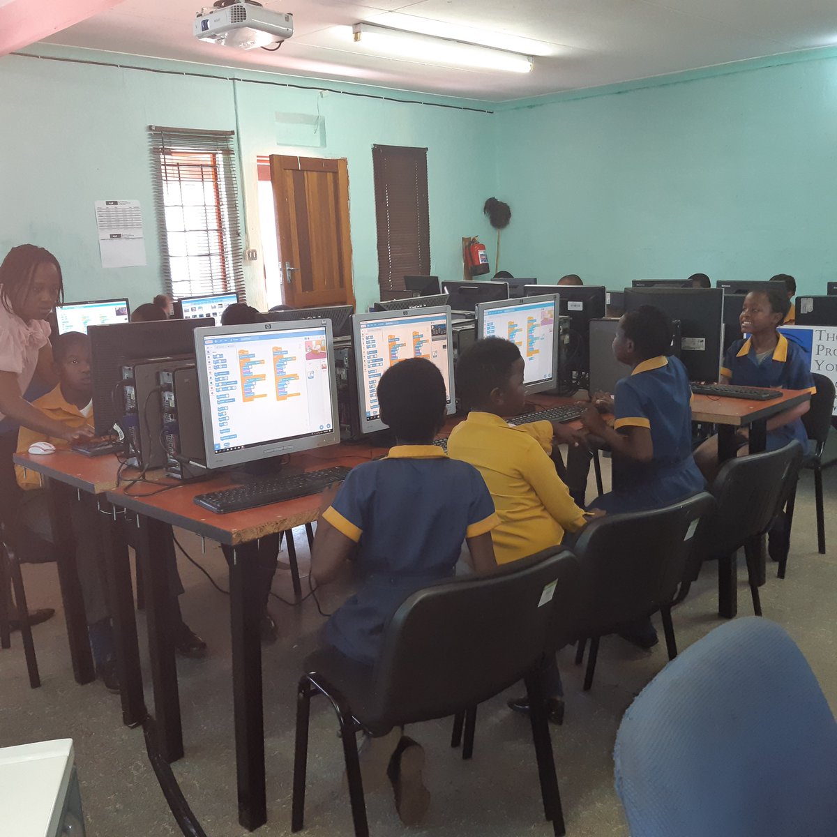 ThokozaYouth's tweet photo. #ACW2019 Thokoza Progressive Youth Future developers, Code for fun, intelligence, creativity,training and experience 
#TpyFutureDevelopers
@AfricaCodeWeek
@SimunyePrimarySchool
@sap4good 
@coderina https://t.co/ANgsrFEFN2