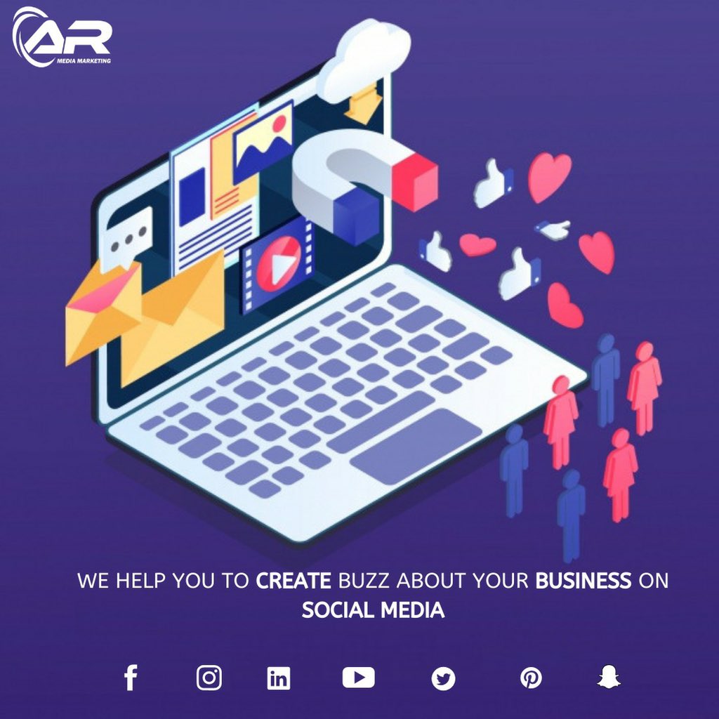 ARMMOfficial's tweet image. We help you to #createbuzz about your #business on #socialmedia 
#ARMediaMarketing
