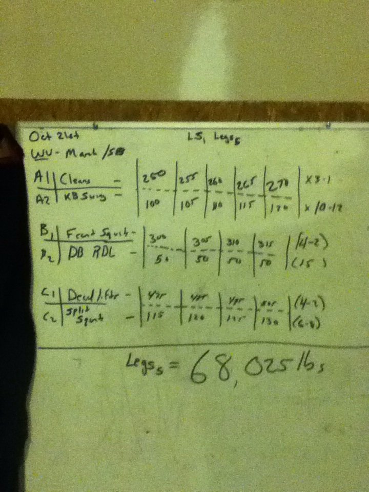 Lifting tough today