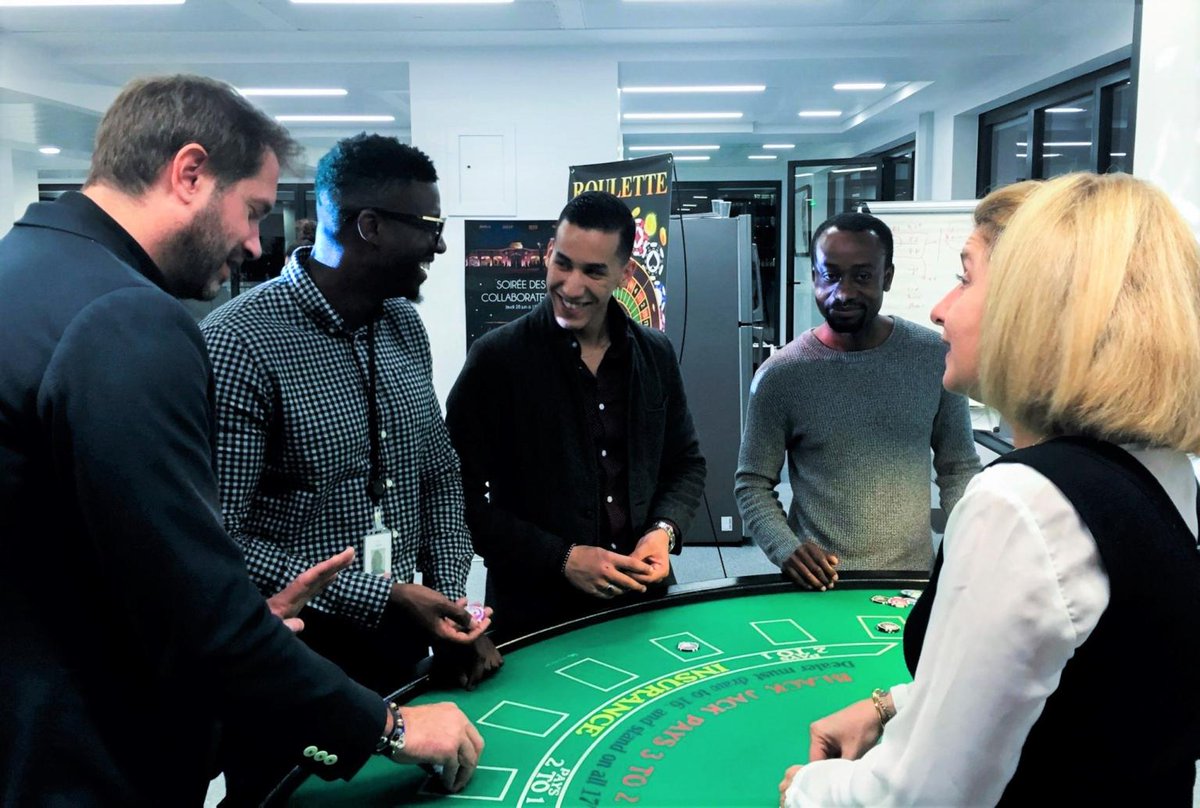 IntmGroupe's tweet photo. Soirée Casino afin d'accueillir nos nouveaux collaborateurs. 🎲
Bravo aux gagnants ayant fait fortune ! 🥂🎰
#recrutement #teambuilding #GroupeINTM #IT #carrière https://t.co/VFWowBGM3u