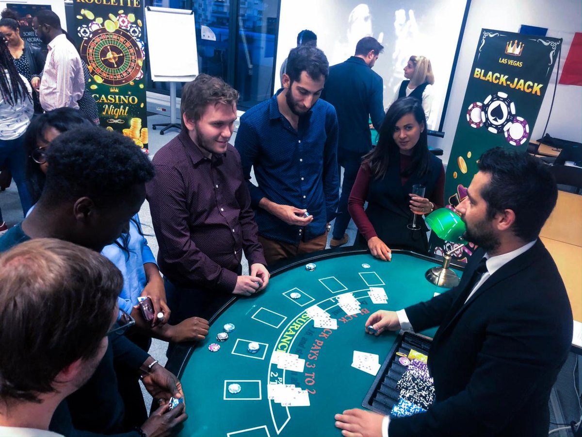 IntmGroupe's tweet photo. Soirée Casino afin d'accueillir nos nouveaux collaborateurs. 🎲
Bravo aux gagnants ayant fait fortune ! 🥂🎰
#recrutement #teambuilding #GroupeINTM #IT #carrière https://t.co/VFWowBGM3u