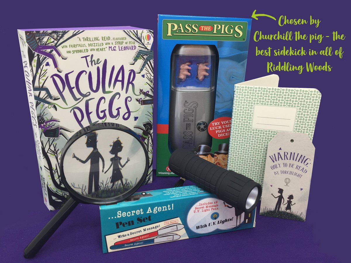 Usborne's tweet photo. We're less than 2 weeks away from #Halloween 🎃 and we're getting in the spooky spirit by offering this amazing prize bundle inspired by #ThePeculiarPeggs of Riddling Woods by @samueljhalpin 🌲🔦🌲 Like/RT to enter | UK only | Ends 24/10 https://t.co/Grt9WhqWnL