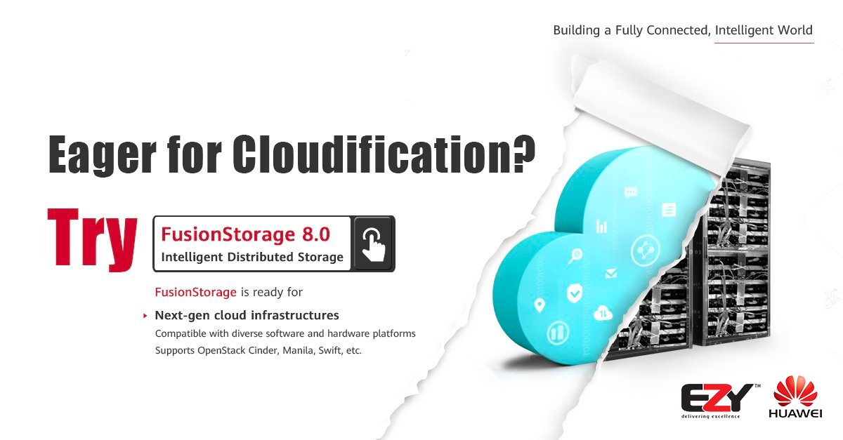 ezygroupco's tweet image. What does storage look like in Cloud Era? What kind of storage is open for diverse software and hardware platforms? Learn more: bit.ly/2Fgo8ty  #FusionStorage #Huawei #EZYTechnologies