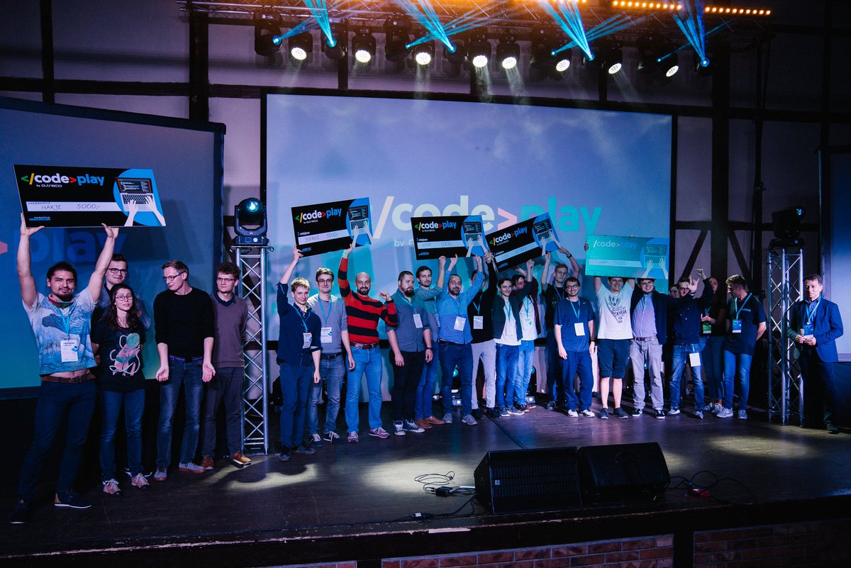 asseco_pl's tweet image. Zwycięzcami II edycji hackathonu CodePlay by Asseco są:
1 miejsce: e1337
2 miejsce: DDD
3 miejsce: MTTPP
3 miejsce: INFABLE
wyróżnienie: HAKJE
Dziękujemy wszystkim za udział oraz gratulujemy najlepszym drużynom! :) 
#ITmadeinPoland #hackathon #CodePlay #AssecoInnovationHub