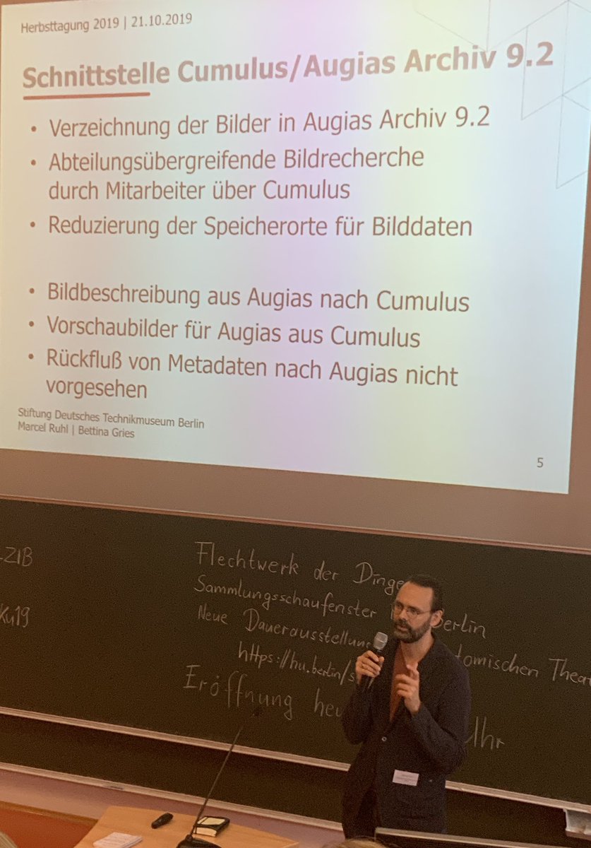 #hdoku19. <a href="/BettinaGries/">Bettina Gries</a> &amp; Marcel Ruhl (<a href="/Technikmuseum_B/">Technikmuseum Berlin</a>) #Digitalisierung #Erschliessung der hist. Bildstelle 
#Augias #Cumulus #Schnittstelle #Museumsdokumentation / Medien (#DAM)
Für die erste #Erfassung Auto-#tagging ausreichend, aber ...
 #Museum #LIDO 
<a href="/digiSberlin/">@digiSberlin@openbiblio.social</a>-Projekt