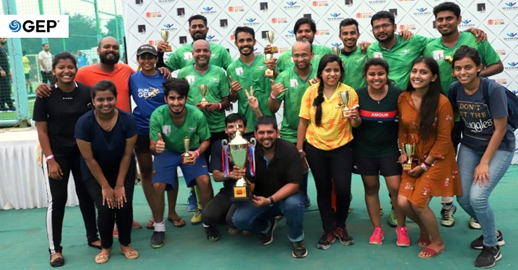 GEP_Worldwide's tweet photo. One more trophy for the cabinet. The GEP Mumbai Football team wins the Corporate Football Tournament after a hard-fought final ended 2-0. #WeAreGEP #Champions #CorporateFootball https://t.co/vVdWin4dkm