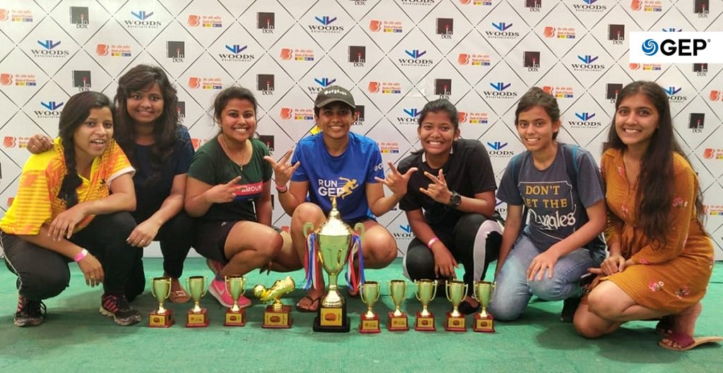 GEP_Worldwide's tweet photo. One more trophy for the cabinet. The GEP Mumbai Football team wins the Corporate Football Tournament after a hard-fought final ended 2-0. #WeAreGEP #Champions #CorporateFootball https://t.co/vVdWin4dkm
