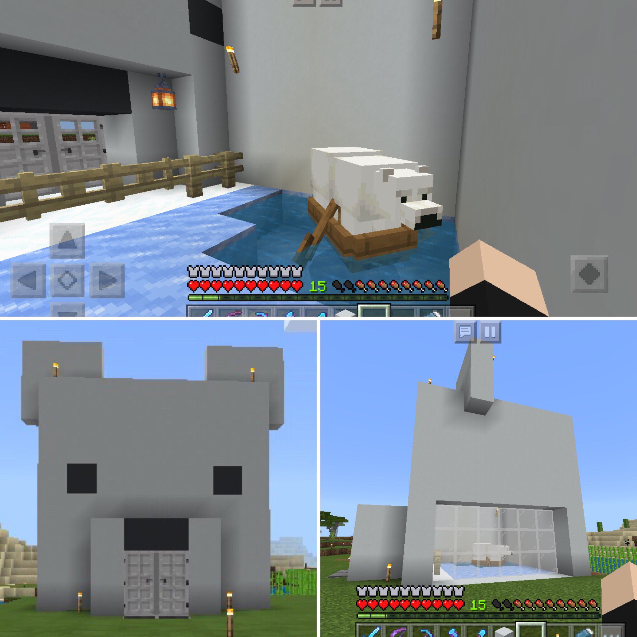 さばとら 鯖虎 海鯖3rd メンバーさんが連れて来たシロクマ君に急遽お家を作ってあげましたw白兎さん達はどうしようかねぇ º º 海鯖3rd シンプルに シロクマ君house マイクラ T Co 1e1fq8bc8v Twitter