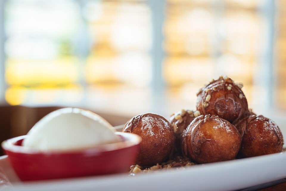 PlusSea's tweet photo. Always make place for the guilty pleasures! #Monday indulgence, our signature #dessert, #loukoumades served the #PlusSea way. https://t.co/wj8k7rL2LW