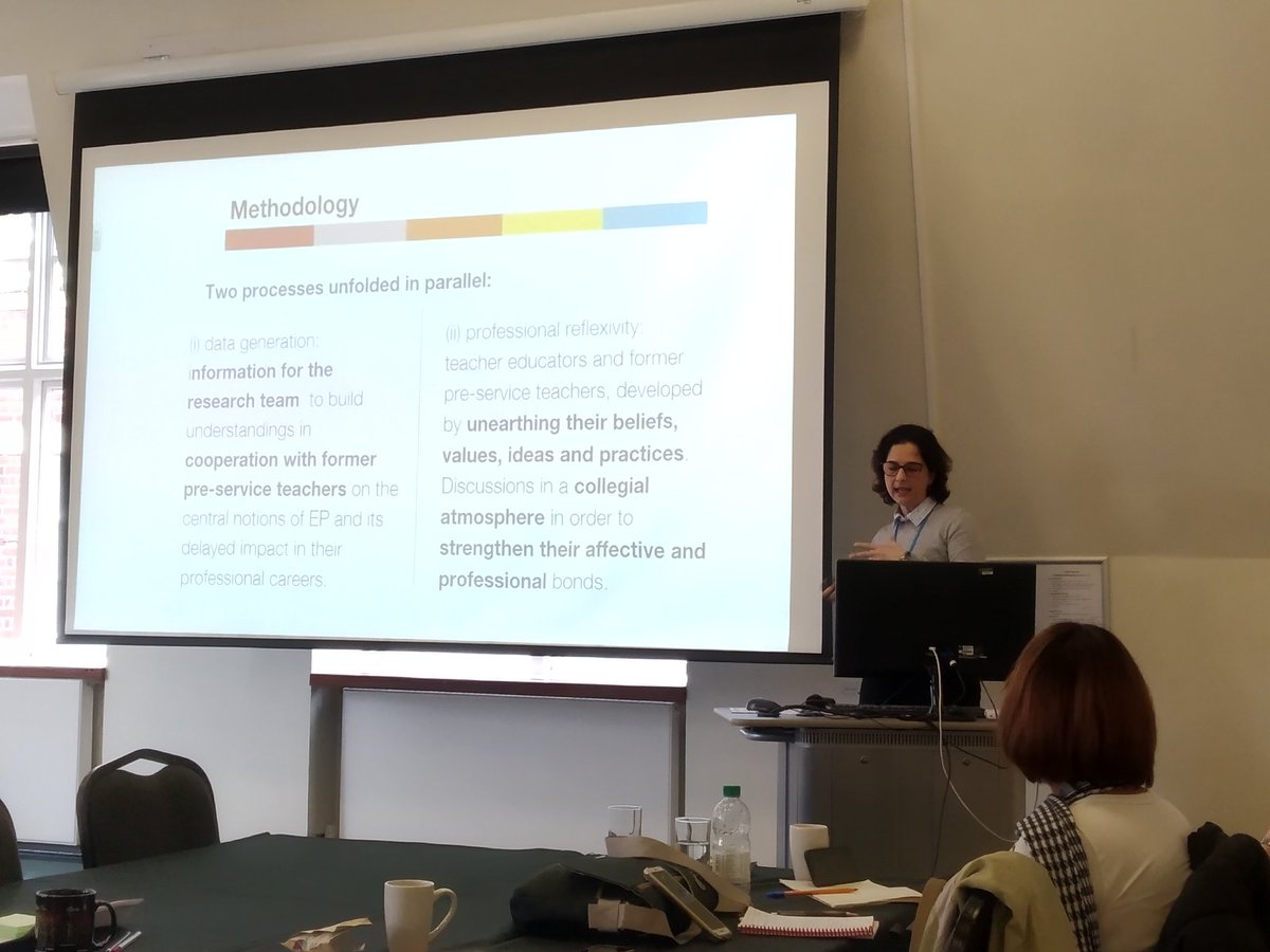 RegentsLanguage's tweet photo. Dr Isabel C. Rangel MoraesBezerra, of Faculdade de Formação de Professores, on the process towards understanding #QualityOfClassroomLife and #ExploratoryPractice with ELT teachers in Brazil @regentsuni https://t.co/SRZfhgSehq