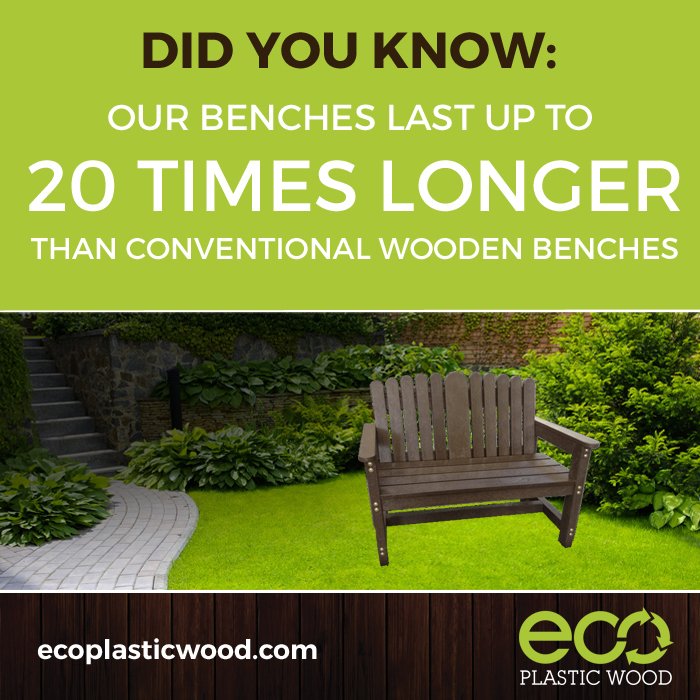 Functional and environmentally friendly, our range of outdoor furniture is made from #recycled waste materials and requires no maintenance.

Browse the Range ➡️ecoplasticwood.com/product-range/…

#plasticfurniture #outdoorfurniture #ecofriendly #didyouknow #recycledplastic