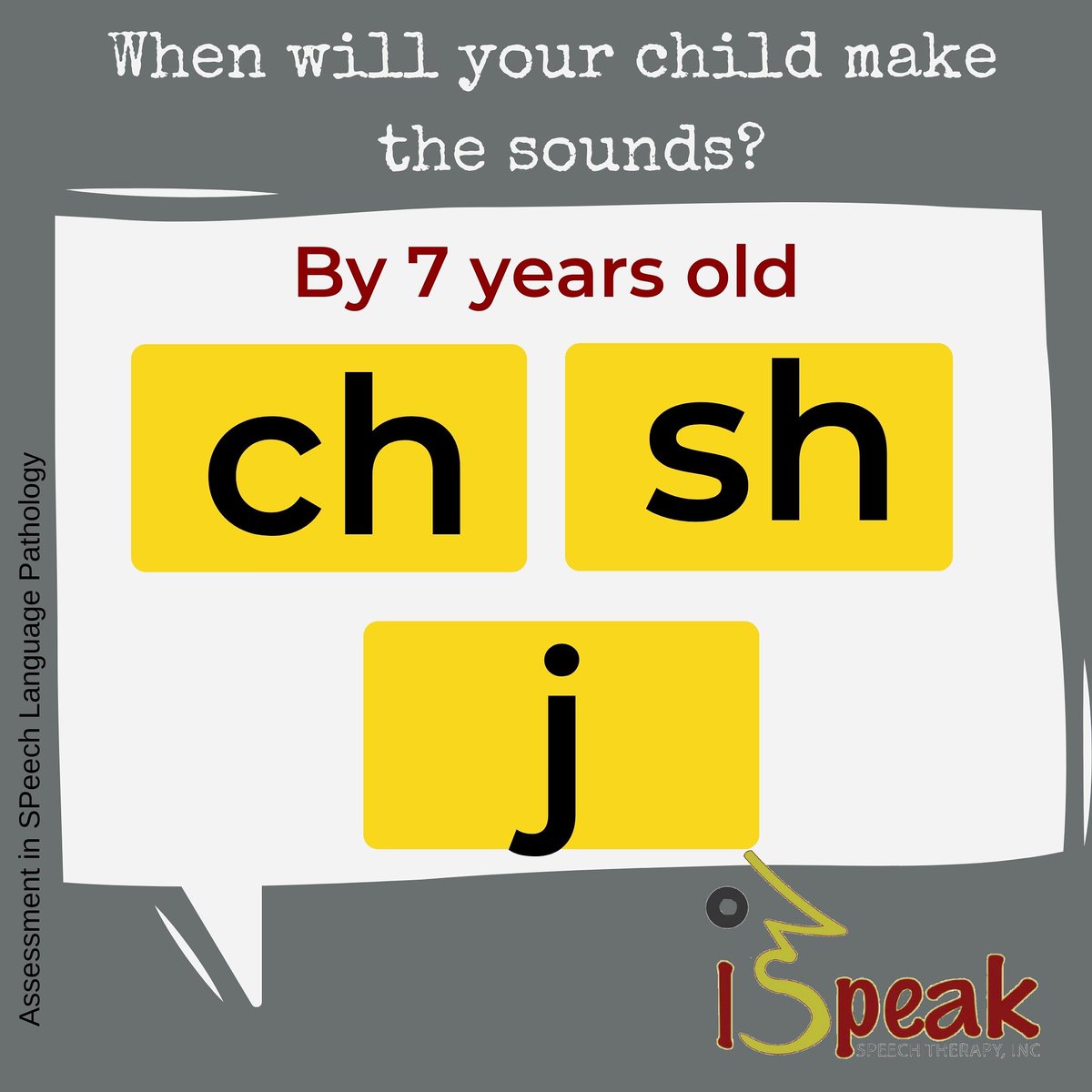 It's Milestone Monday! Remember: These are simply tradtional 'age norms'. If you have concerns about your child's speech, please contact us for a speech screening or evaluation.#milestonemonday #ispeakspeechtherapy #atlanta #speech #mrctheslp