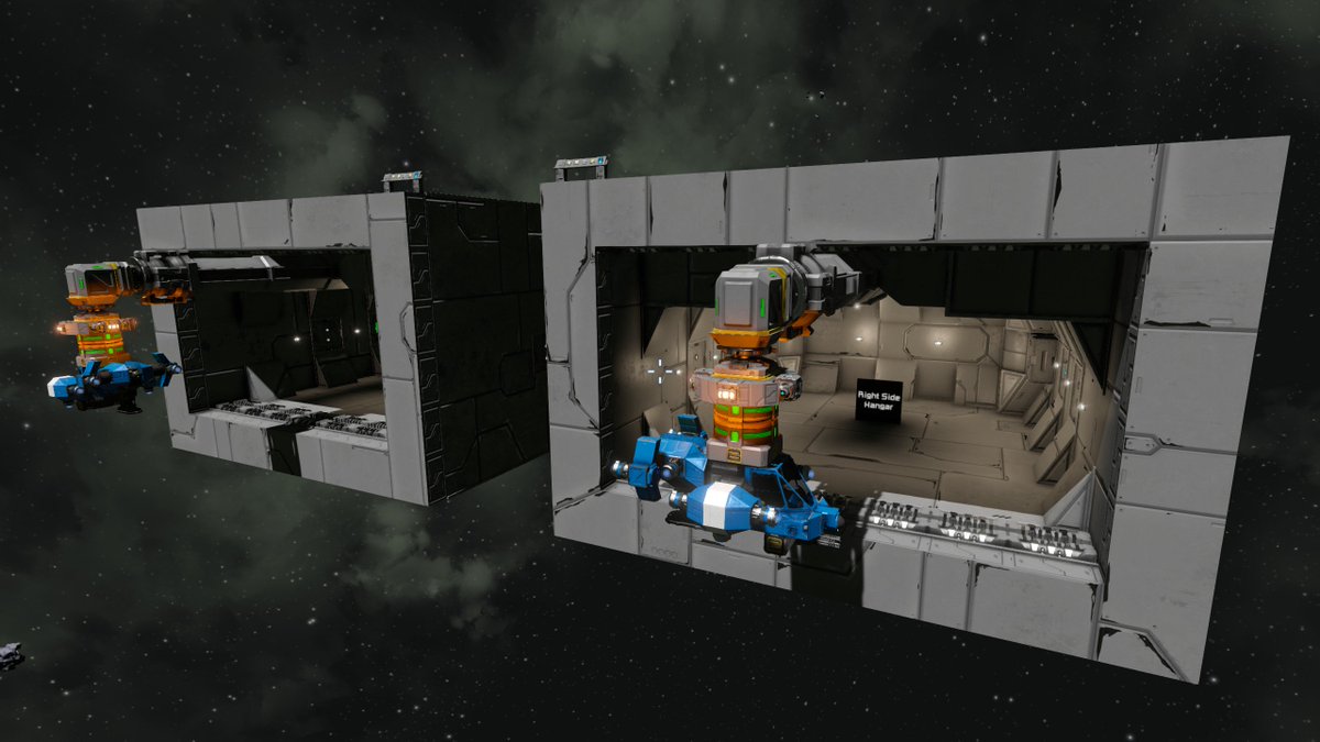Space Engineers on X: DBI ~ Retractable Connector w/ Example Hangar  (Vanilla) by Spectre25   / X