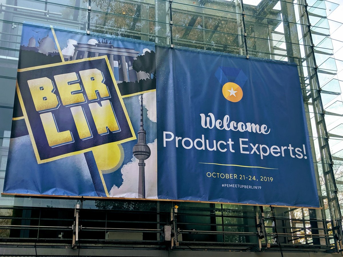 Doing some last minute set up for #PEMeetupBerlin19 !