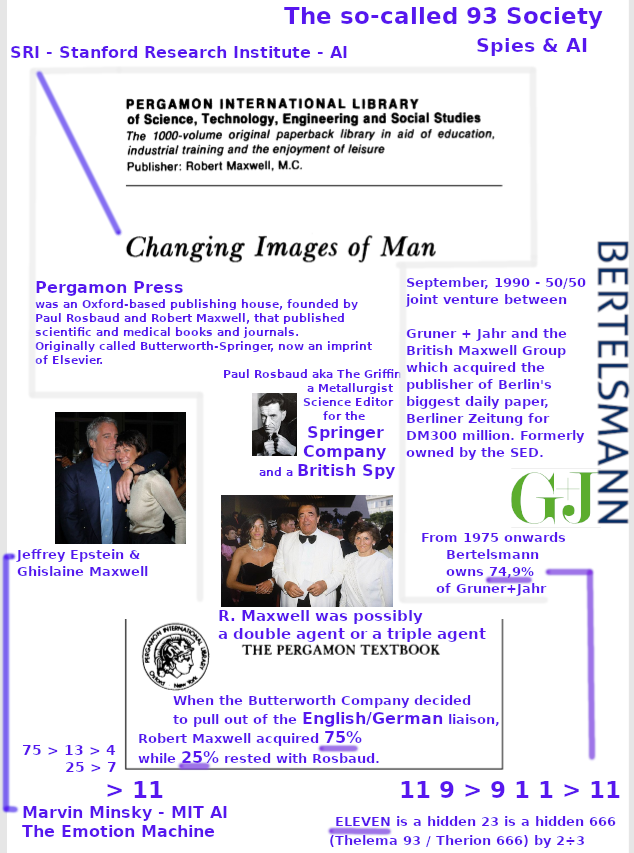 TreboriRobertHZ's tweet photo. The so-called 93 Society

Spies &amp; AI

Gruner + Jahr
Robert Maxwell > Ghislain > Epstein
Paul Rosbaud  #TheGriffin > Butterworth Springer
Pergamon Press

Changing Images of Man

Bertelsmann
#Bertelsmann #BertelsmannStiftung #BertelsmannFoundation https://t.co/VGb61ADmog