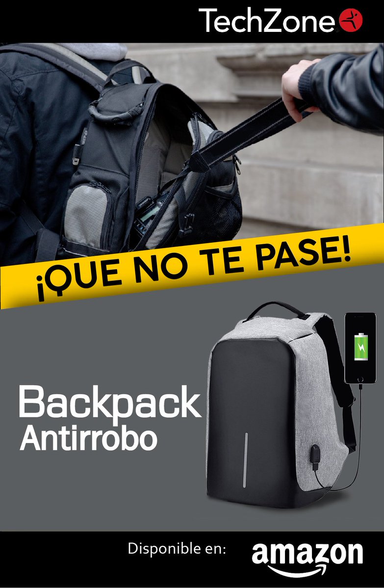 mochila antirrobo techzone