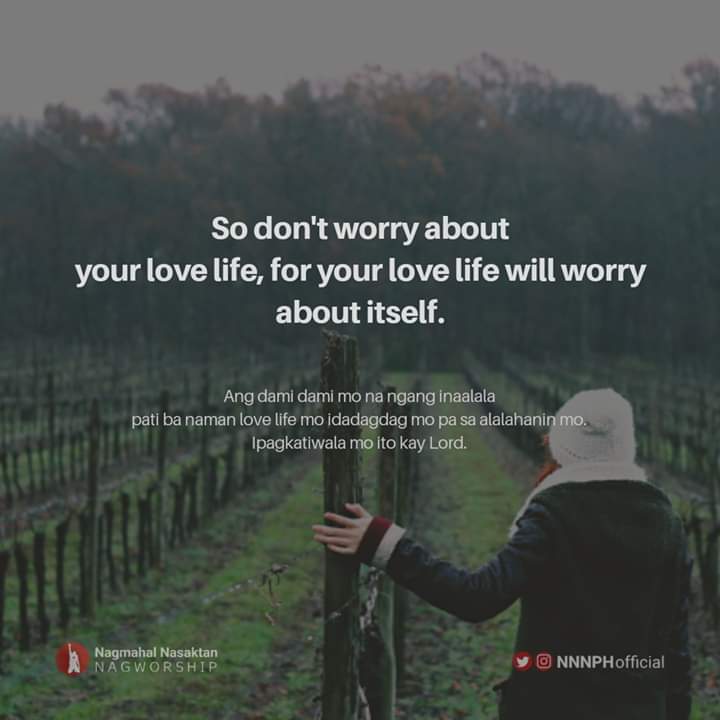 NNNPHofficial's tweet photo. Ang dami dami mo nang problema pati ba naman love life pinoproblema mo. Unahin mo muna si Lord. Let Him guide you and lead you sa mga bagay na yan.

#NNNPHOfficial #NNNPH #NNN #SingleBlessed https://t.co/c1ubrrvSnz