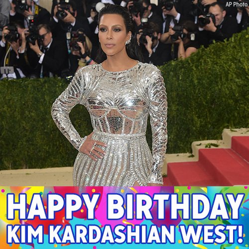 Happy birthday to reality TV star Kim Kardashian West. 