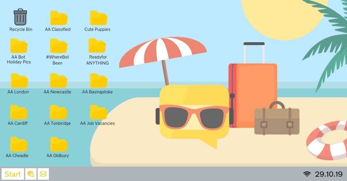 TheAA_Careers's tweet image. It's #NationalCleanOutYourVirtualDesktopDay ... Phew! Here's mine... 🤔 I don't think it's that bad?