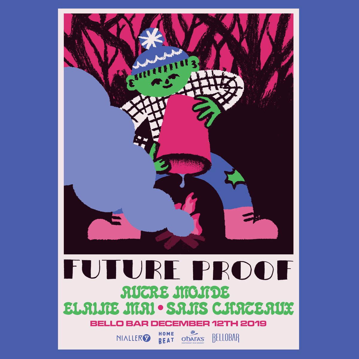 Homebeat (@homebeatevents) on Twitter photo FUTURE PROOF | NOV & DEC
Delighted to let two bumper Future Proof lineups (it's called being Organised kids) out of the bag with performances from <a href="/gemmadunleavy1/">gemma dunleavy</a> <a href="/_abacaxi__/">Abacaxi</a> <a href="/sebastianplano/">Sebastian Plano</a> <a href="/autremondee/">The Nose</a> <a href="/elainemaimusic/">Elaine Mai</a> @SansChateaux w <a href="/Nialler9/">Nialler9</a> & <a href="/OHarasBeers/">O'Hara's Irish Craft Beer</a> in <a href="/BelloBarDublin/">BelloBarDublin</a> FUTURE PROOF | NOV & DEC
Delighted to let two bumper Future Proof lineups (it's called being Organised kids) out of the bag with performances from <a href="/gemmadunleavy1/">gemma dunleavy</a> <a href="/_abacaxi__/">Abacaxi</a> <a href="/sebastianplano/">Sebastian Plano</a> <a href="/autremondee/">The Nose</a> <a href="/elainemaimusic/">Elaine Mai</a> @SansChateaux w <a href="/Nialler9/">Nialler9</a> & <a href="/OHarasBeers/">O'Hara's Irish Craft Beer</a> in <a href="/BelloBarDublin/">BelloBarDublin</a>