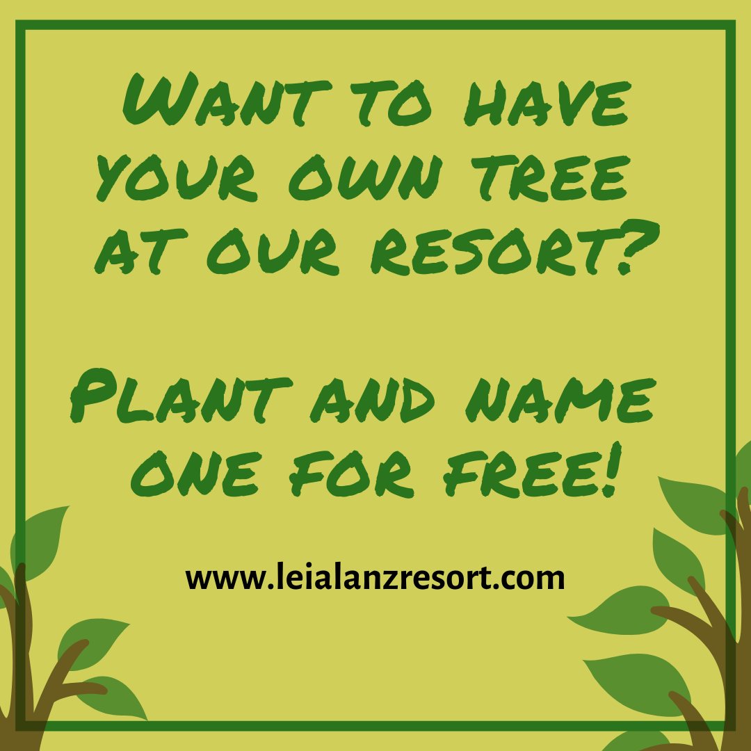 LeiaLanz's tweet photo. Want to leave a mark at our resort?
And saving Mother Nature at the same time?
Then this is for you!

https://t.co/jdvP4I8Bo7 https://t.co/2Y9dTyZbW9