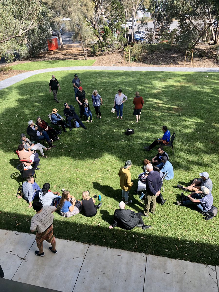 AndrewDutney's tweet photo. The brilliant @RJTsetsakos launching her book at Yarthu-apithi / Uniting College #UCLT https://t.co/lWlhUch7EL