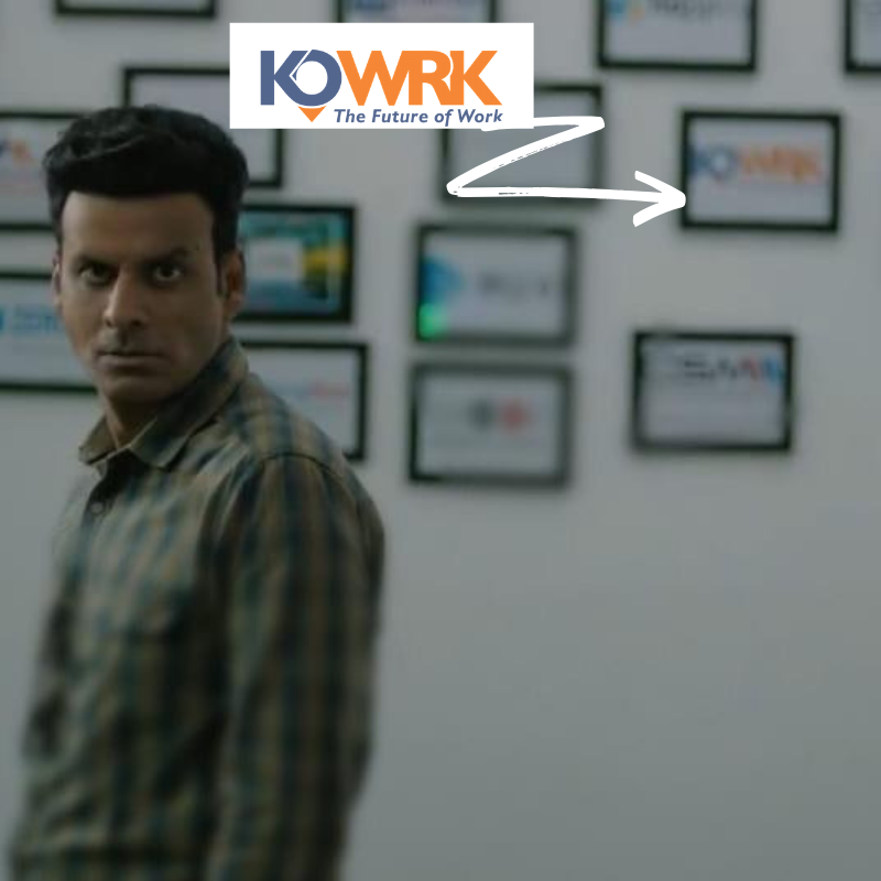 kowrkdotcom's tweet photo. Things that can take away monday blues - Bollywood Superstar (accidentially) promoting our brand! #FreePromotion #MondayMotivation #TeamKowrk #CoworkingStories #ManojBajpai #FunPost https://t.co/DJ0Gyv5ZzL