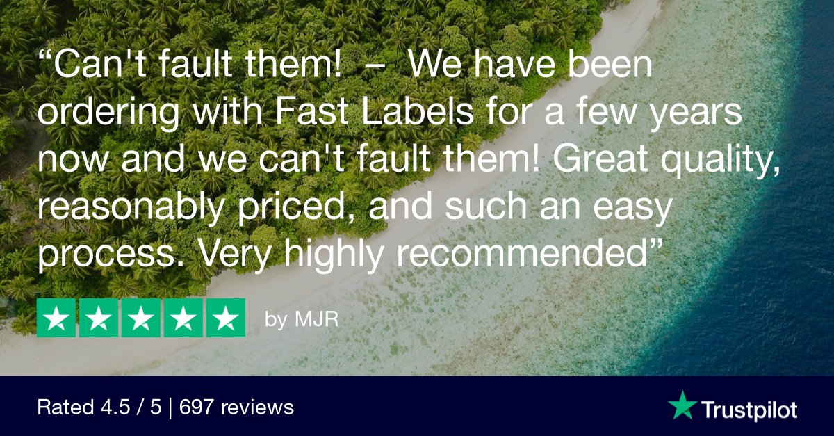 Fastlabelscouk's tweet image. What a great recommendation from one of our repeat customers! 

#FastLabels #CustomerFeedback #TrustPilot