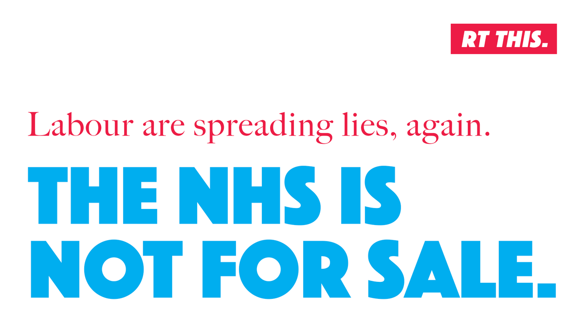 🔎 THE FACTS: Prime Minister <a href="/BorisJohnson/">Boris Johnson</a> has repeatedly made it clear that the NHS is not for sale – under no circumstances would we we agree to any free trade deal that puts the NHS on the table.

#GetBrexitDone 
RT this 👇