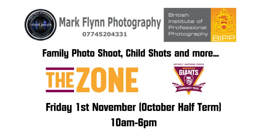 Huddersfield Giants Community Trust (@giantsct) on Twitter photo Friday 1st November <a href="/markflynnphoto/">Mark Flynn</a> is <a href="/thezonehud/">The Zone</a> running a Photo Shoot for families, young children and more...
If this is something you are interested in please register your interest at reception@the-zone.co
#photography #family #photoshoot #huddersfield #october Friday 1st November <a href="/markflynnphoto/">Mark Flynn</a> is <a href="/thezonehud/">The Zone</a> running a Photo Shoot for families, young children and more...
If this is something you are interested in please register your interest at reception@the-zone.co
#photography #family #photoshoot #huddersfield #october